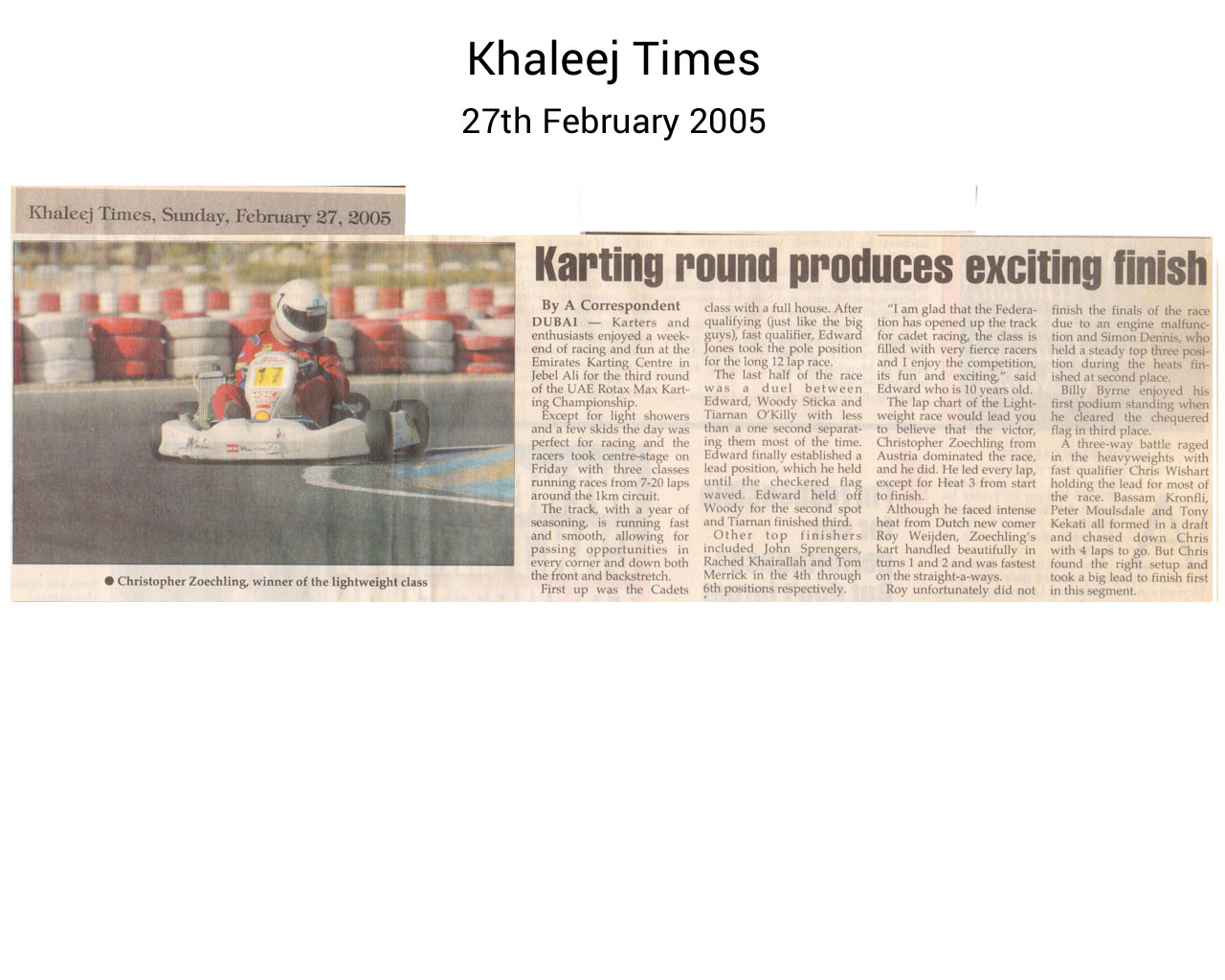 Khaleej Times 27 02 2005